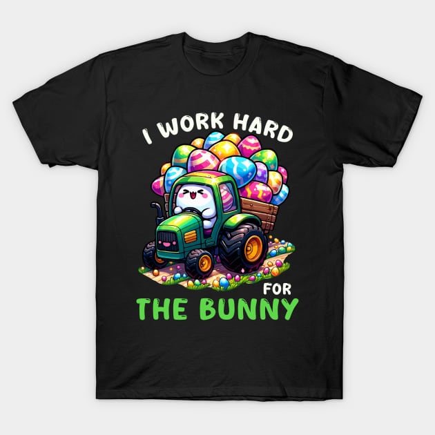 I Worked Hard For The Bunny I Egg Hunting T-Shirt by biNutz